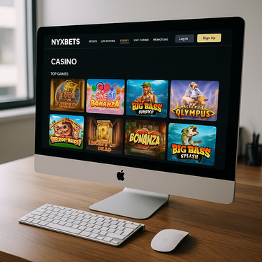 NyxBets Casino Desktop Platform - User Interface Design